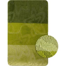 Коврики для ванной САНАКС 00206 SILVER Коврик в ванную двойной ЗЕЛЁНЫЙ 60х100+50х60 см 100% полиэстер