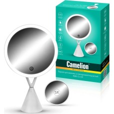 Зеркало косметическое с подсветкой CAMELION (14004) M282-DL C01 белый