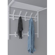 Вешалка настенная ЗМИ Торонто 22 с полкой белая ВСПТ22