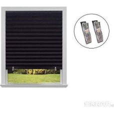 Самоклеящиеся шторы-плиссе РЫЖИЙ КОТ Самоклеящиеся шторы-плиссе Skandi, размер 90х180см, цвет черный 105047