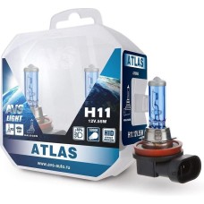 Лампа галогенная AVS ATLAS PB/5000К/PB H11.12V.55W. 2шт