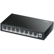 Коммутатор CUDY 8-Port 10/100 Mbps Metal Switch 8-Port 10/100 Mbps Desktop Switch, 8 10/100M RJ45 Ports, Loop Detection, Metal Case, Power Saving, Plug & Play, Wall-Mount
