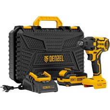 Гайковерт аккумуляторный DENZEL Гайковерт ударный аккумуляторный бесщет. CIWH-BL-20-350, Li-Ion, 20 В//
