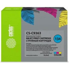 Картридж CACTUS Картридж CS-C9363, №134, голубой / пурпурный / желтый / CS-C9363