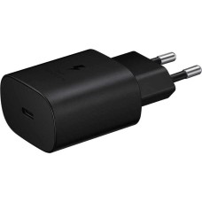 SAMSUNG Сетевое зарядное устройство EP-TA800NBEGRU, USB-C, 25Вт, 3A, черный
