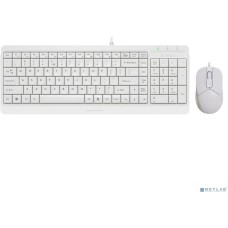 A4TECH Клавиатура + мышь Fstyler F1512 клав:белый мышь:белый USB (F1512 WHITE)