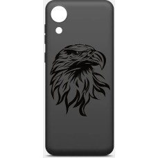 BORASCO Чехол (клип-кейс) ArtWorks, для Samsung Galaxy A03 Core, противоударный, черный/рисунок [51065]