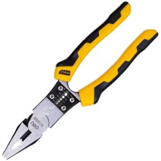 Комбинированные плоскогубцы DELI Комбинированные плоскогубцы многофункциональные DL100008 215мм, (зажим/резка/зачистка/обжатие), сталь Cr-V, двухкомпонентная рукоять