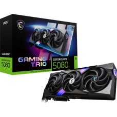 Видеокарта MSI Видеокарта NVIDIA GeForce RTX 5080 RTX 5080 16G GAMING TRIO OC 16ГБ Gaming Trio, GDDR7, OC, Ret