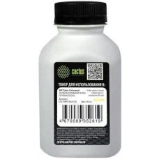 Тонер CACTUS Тонер CS-THPCHUY-50, для HP Color Universal CF540A/CF400A/CF410A/CF400A/CE310, желтый, 50грамм, флакон