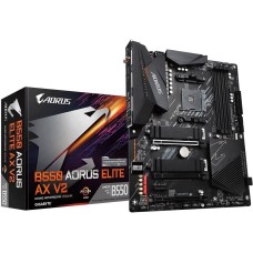 Материнская плата GIGABYTE Материнская плата B550 AORUS ELITE AX V2, Socket AM4, AMD B550, 4xDDR4-3200, HDMI+DP, 3xPCI-Ex16, 1xPCI-Ex1, 4xSATA3(RAID 0/1/10), 2xM.2, 8 Ch Audio, 2.5GLan, WiFi, (2+4)xUSB2.0, (5+2)xUSB3.2, (0+1)xUSB3.2 Type-C™, ATX, RTL {8} 