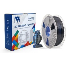 NV PRINT Филамент NVPRINT Silk PLA+ Black/Blue для 3D печати диаметр 1.75мм длина 330 метров масса 1 кг
