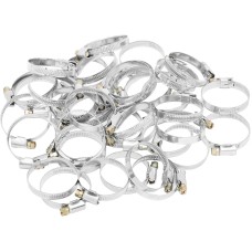 СИБРТЕХ Хомуты металлические, Стандартное болтовое крепление 32-50 мм, 50 штук в упаковке, ширина 9 мм 47561