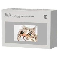 XIAOMI Фотобумага Portable Dye-Sublimation, A7, для термической печати, 20л, белый, фактура гладкая, покрытие глянцевое [bhr082ngl]