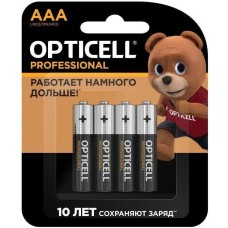 OPTICELL Батарея Professional LR03 AAA (4шт) блистер