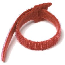 LANMASTER Хомут-липучка LAN-VCM135-RD 135x12мм (упак:20шт) нейлон/полиэтилен внутри помещений красный