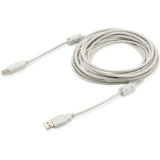 BURO Кабель USB A(m) USB B(m) 5м (USB2.0-AM/BM-5M-MG) феррит.кольца