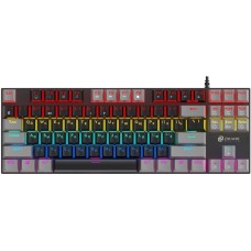 OKLICK Клавиатура Оклик K600X механическая черный/серый USB Multimedia for gamer LED кабель 1.8м