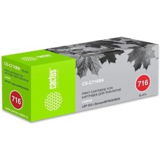 CACTUS Картридж лазерный CS-C716BK 716 BK черный (2300стр.) для Canon i-Sensys MF8030/MF8030cn/MF8050/LBP 5050