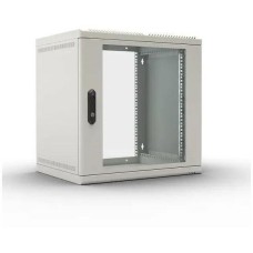 ЦМО Шкаф коммутационный (ШРН-9.650) настенный 9U 600x650мм пер.дв.стекл несъемн.бок.пан. 100кг серый 605мм 21.1кг 180град. 499мм