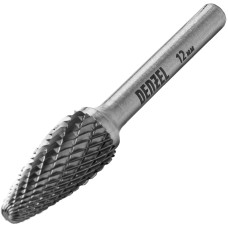 DENZEL Борфреза по металлу твердосплавная, параболическая, тип-F, 12 мм 72044