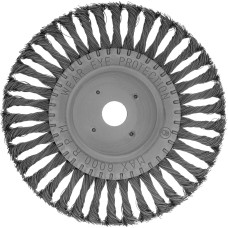 MATRIX Щетка для УШМ 200 мм, посадка 22.2 мм, плоская, крученая проволока 0.5 мм 74638