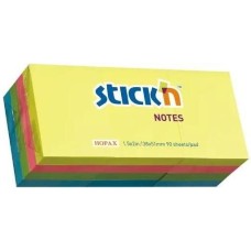 STICK`N Блок самоклеящийся бумажный 21532 38x51мм 100лист. 70г/м2 неон ассорти слюда