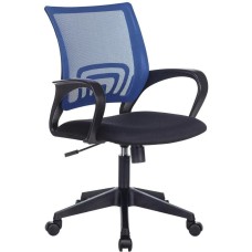 БЮРОКРАТ Кресло CH-695N синий TW-05 сиденье черный TW-11 сетка/ткань крестов. пластик