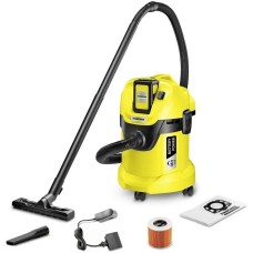 Пылесос KARCHER Строительный пылесос WD 3 Battery Set *EU-II 300Вт (уборка: сухая/влажная/выдув/сбор воды) желтый