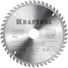 KRAFTOOL Precision, 200 х 30 мм, 48Т, пильный диск по дереву (36952-200-30)