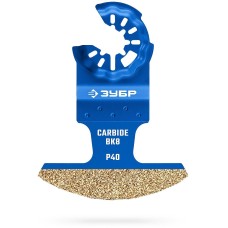 ЗУБР CARBIDE ВК8 Р40, 70x2.6 мм полотно с твердосплавной крошкой: керамика, кирпич, пенобетон, StarQuick (15581-70-2.6)