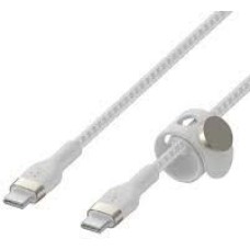 BELKIN Кабель BoostCharge PRO Flex USB-C to USB-C Braided Silicone Cable. Длина: 2м. Цвет: белый