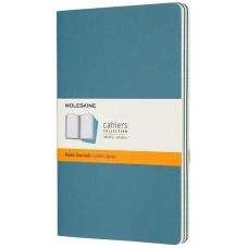 MOLESKINE Блокнот CAHIER JOURNAL CH016B44 Large 130х210мм обложка картон 80стр. линейка голубой (3шт)