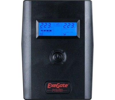 ИБП EXEGATE POWER SMART ULB-800 LCD (800VA/2 евророзетки/USB)