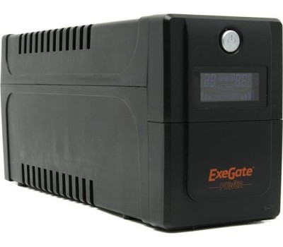 ИБП EXEGATE POWER SMART ULB-800 LCD (800VA/2 евророзетки/USB)