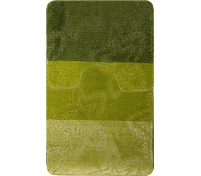 Коврики для ванной САНАКС 00206 SILVER Коврик в ванную двойной ЗЕЛЁНЫЙ 60х100+50х60 см 100% полиэстер