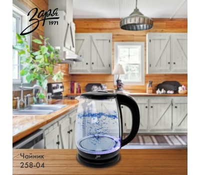 Чайник ЗАРЯ 258-04 стекло