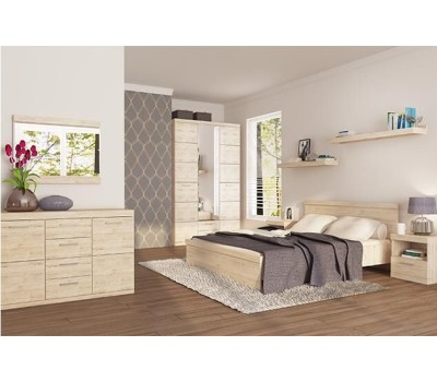 Кровать АНРЭКС OSKAR Кровать 160, цвет дуб Санремо