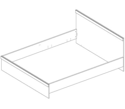 Кровать АНРЭКС OSKAR Кровать 160, цвет дуб Санремо