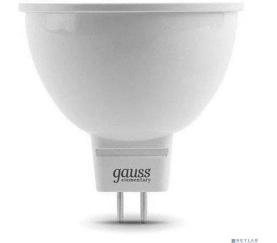 GAUSS 13524 Светодиодная лампа LED Elementary MR16 GU5.3 3.5W 300lm 4100K 1/10/100 0