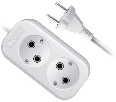 Удлинитель DEFENDER (99272) B220 - 2 роз х 5 м, белый