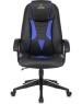 Кресло компьютерное игровое ZOMBIE Кресло игровое 8 синий эко.кожа крестов. пластик
