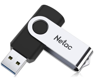 NETAC Флеш Диск 8GB U505 NT03U505N-008G-20BK USB2.0 черный/серебристый