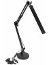 REXANT Светильник настольный с 2 креплениями (подставка и струбцина) LED, 10Вт, черный