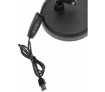 REXANT Светильник настольный с 2 креплениями (подставка и струбцина) LED, 10Вт, черный