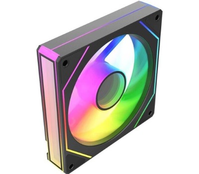 BLOODY Вентилятор для корпуса CF-11 LCD ARGB 120х120x25 черный 4-pin 32дБ (упак.:1шт) (CF-11-ARGB120-BK) Ret