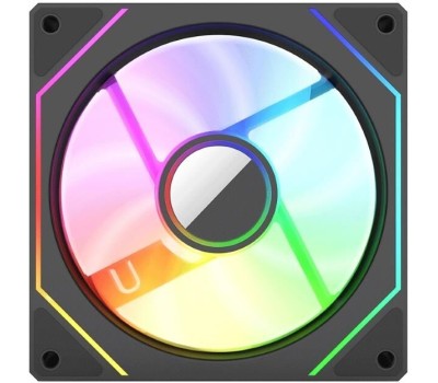 BLOODY Вентилятор для корпуса CF-11 LCD ARGB 120х120x25 черный 4-pin 32дБ (упак.:1шт) (CF-11-ARGB120-BK) Ret