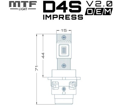 Лампа светодиодная MTF LIGHT STD4K6