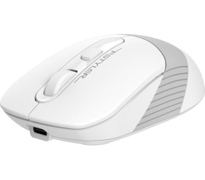 A4TECH Мышь беспроводная Fstyler FB10C, Bluetooth/Радио, оптическая, USB, 2000dpi, белый и серый [fb10c grayish white]
