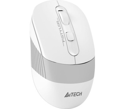 A4TECH Мышь беспроводная Fstyler FB10C, Bluetooth/Радио, оптическая, USB, 2000dpi, белый и серый [fb10c grayish white]
